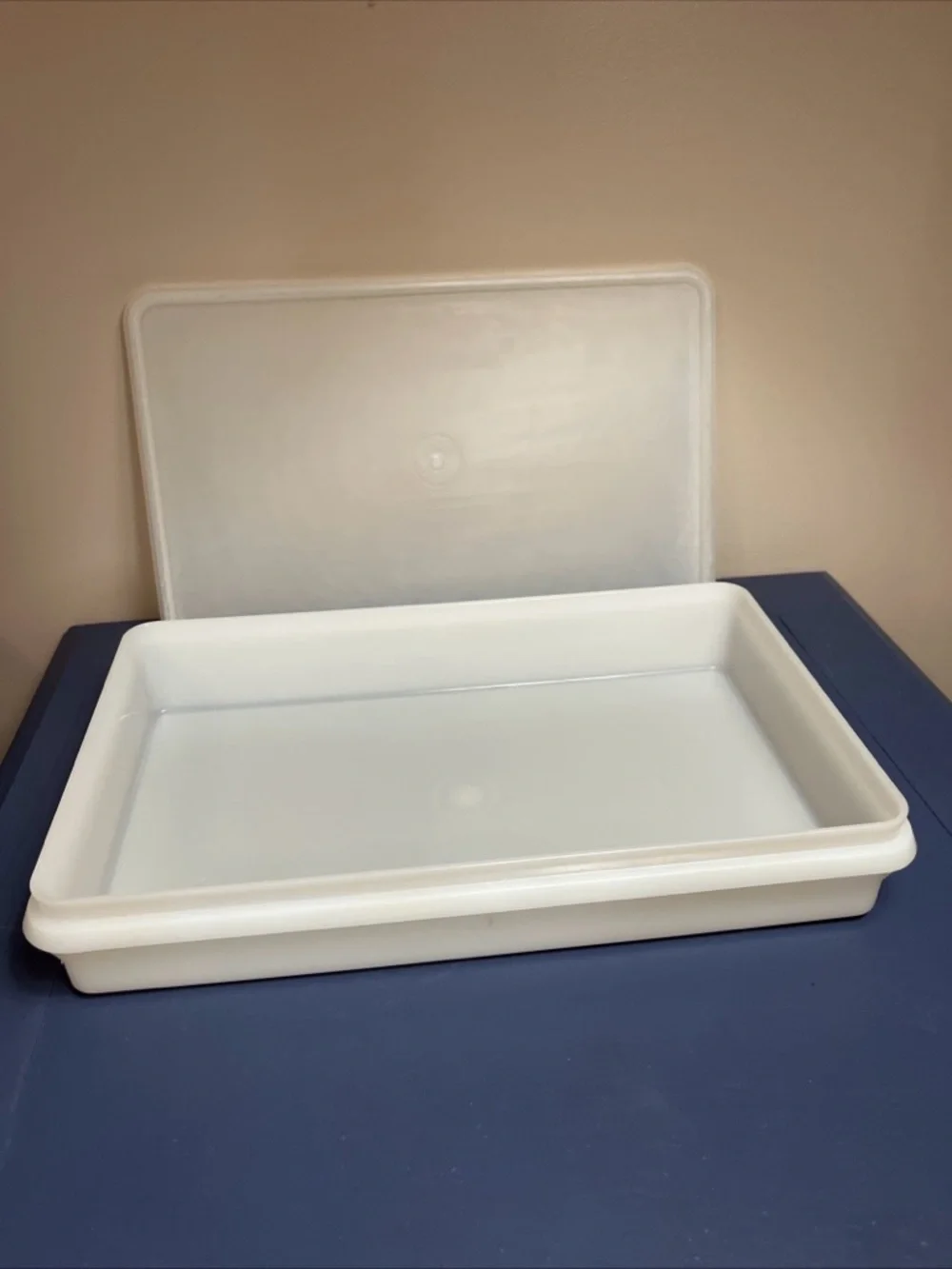 Tupperware White Rectangular Storage Lid